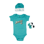 Jordan Baby Clothes 3 piece Set Teal Jordan