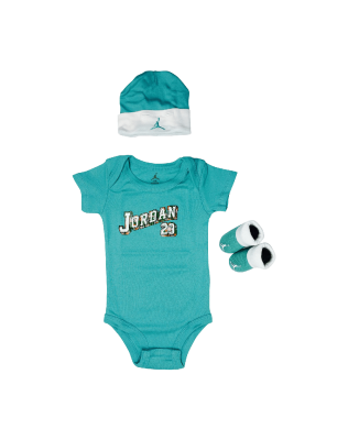 Jordan Baby Clothes 3 piece Set Teal Jordan