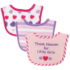 Luvable Friends I Love Mommy and Daddy Baby Bibs