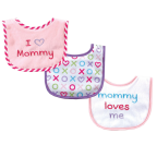 Luvable Friends I Love Mommy and Daddy Baby Bibs